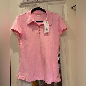 Lilly Pulitzer Luxletic Frida Scallop Polo UPF 50+